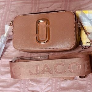 Marc Jacobs Blush/Rose Gold Crossbody Camera Bag